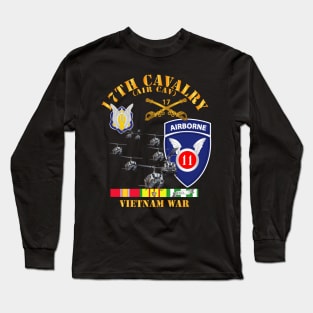 17th Cavalry (Air CAv) - 11th Airborne Division w SVC Long Sleeve T-Shirt